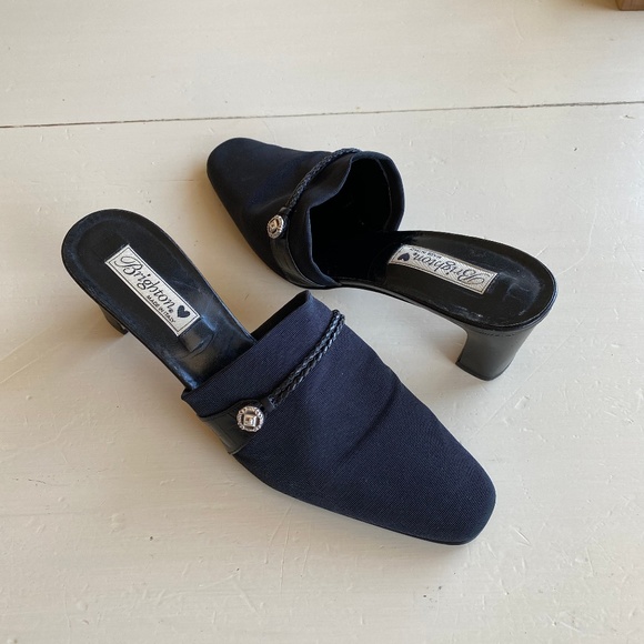 Brighton Shoes - ♥️ Brighton Black Mules with Heel ✨